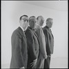 Arnold Stang, Jerry Lester, Erik Rhodes and Edward Everett Horton in publicity photo for the 1964 national touring stage production A Funny Thing Happened on the Way to the Forum