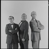 Arnold Stang, Jerry Lester and Erik Rhodes in publicity photo for the 1964 national touring stage production A Funny Thing Happened on the Way to the Forum