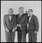 Jerry Lester, Edward Everett Horton and Arnold Stang in publicity photo for the 1964 national touring stage production A Funny Thing Happened on the Way to the Forum