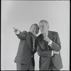 Jerry Lester and Edward Everett Horton in publicity photo for the 1964 national touring stage production A Funny Thing Happened on the Way to the Forum