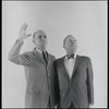 Erik Rhodes and Jerry Lester in publicity photo for the 1964 national touring stage production A Funny Thing Happened on the Way to the Forum