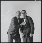 Jerry Lester and Arnold Stang in publicity photo for the 1964 national tour of A Funny Thing Happened on the Way to the Forum