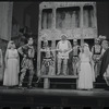 Paul Hartman, Justine Johnston, Adair McGowen, Jerry Lester, Arnold Stang and Edward Everett Horton in the 1964 national touring stage production A Funny Thing Happened on the Way to the Forum