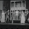 Paul Hartman, Justine Johnston, Adair McGowen, Jerry Lester, Arnold Stang and Edward Everett Horton in the 1964 national touring stage production A Funny Thing Happened on the Way to the Forum