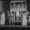 Paul Hartman, Justine Johnston, Adair McGowen, Jerry Lester, Arnold Stang and Edward Everett Horton in the 1964 national touring stage production A Funny Thing Happened on the Way to the Forum