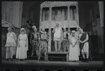 Paul Hartman, Justine Johnston, Adair McGowen, Jerry Lester, Arnold Stang and Edward Everett Horton in the 1964 national touring stage production A Funny Thing Happened on the Way to the Forum