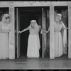 Justine Johnston, Arnold Stang and Donna McKechnie in the 1964 national tour of the stage production A Funny Thing Happened on the Way to the Forum