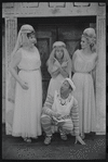 Justine Johnston, Jerry Lester, Arnold Stang and Donna McKechnie in the 1964 national touring stage production A Funny Thing Happened on the Way to the Forum