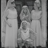 Justine Johnston, Jerry Lester, Arnold Stang and Donna McKechnie in the 1964 national tour of the stage production A Funny Thing Happened on the Way to the Forum