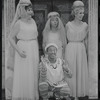 Justine Johnston, Jerry Lester, Arnold Stang and Donna McKechnie in the 1964 national tour of the stage production A Funny Thing Happened on the Way to the Forum