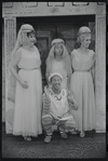 Justine Johnston, Jerry Lester, Arnold Stang and Donna McKechnie in the 1964 national touring stage production A Funny Thing Happened on the Way to the Forum