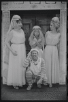 Justine Johnston, Arnold Stang, Jerry Lester and Donna McKechnie in the 1964 national touring stage production A Funny Thing Happened on the Way to the Forum