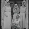 Justine Johnston, Arnold Stang, Jerry Lester and Donna McKechnie in the 1964 national touring stage production A Funny Thing Happened on the Way to the Forum