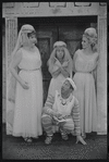 Justine Johnston, Arnold Stang, Jerry Lester and Donna McKechnie in the 1964 national touring stage production A Funny Thing Happened on the Way to the Forum