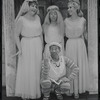 Justine Johnston, Arnold Stang, Jerry Lester and Donna McKechnie in the 1964 national touring stage production A Funny Thing Happened on the Way to the Forum