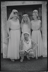 Justine Johnston, Arnold Stang, Jerry Lester and Donna McKechnie in the 1964 national touring stage production A Funny Thing Happened on the Way to the Forum
