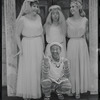 Justine Johnston, Arnold Stang, Jerry Lester and Donna McKechnie in the 1964 national touring stage production A Funny Thing Happened on the Way to the Forum