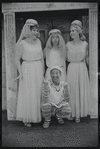 Justine Johnston, Arnold Stang, Jerry Lester and Donna McKechnie in the 1964 national touring stage production A Funny Thing Happened on the Way to the Forum