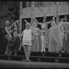 Jerry Lester and unidentified others in the 1964 National tour of the stage production A Funny Thing Happened on the Way to the Forum