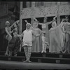 Jerry Lester and unidentified others in the 1964 national touring stage production A Funny Thing Happened on the Way to the Forum
