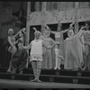 Jerry Lester and unidentified others in the 1964 National tour of the stage production A Funny Thing Happened on the Way to the Forum