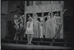 Jerry Lester and unidentified others in the 1964 National tour of the stage production A Funny Thing Happened on the Way to the Forum