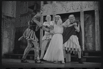 Adair McGowan, Paul Hartman, Arnold Stang and Edward Everett Horton in the 1964 National tour of the stage production A Funny Thing Happened on the Way to the Forum