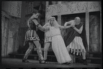 Adair McGowan, Paul Hartman, Arnold Stang and Edward Everett Horton in the 1964 National tour of the stage production A Funny Thing Happened on the Way to the Forum