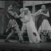 Adair McGowen, Paul Hartman, Arnold Stang and Edward Everett Horton in the 1964 national touring stage production A Funny Thing Happened on the Way to the Forum