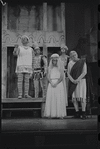 Jerry Lester, Arnold Stang, Edward Everett Horton and unidentified others in the 1964 national touring stage production A Funny Thing Happened on the Way to the Forum