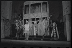 Jerry Lester, Erik Rhodes and unidentified others in the 1964 National tour of the stage production A Funny Thing Happened on the Way to the Forum