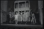 Jerry Lester, Erik Rhodes and unidentified others in the 1964 national touring stage production A Funny Thing Happened on the Way to the Forum