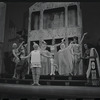 Jerry Lester, Erik Rhodes and unidentified others in the 1964 National tour of the stage production A Funny Thing Happened on the Way to the Forum