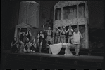 Adair McGowen, Donna McKechnie, Jerry Lester and unidentified others in the 1964 national touring stage production A Funny Thing Happened on the Way to the Forum