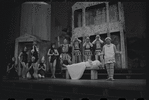 Adair McGowen, Donna McKechnie, Jerry Lester and unidentified others in the 1964 national touring stage production A Funny Thing Happened on the Way to the Forum