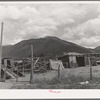 Barnyard of Spanish-American farmer near Questa, New Mexico