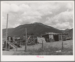 Barnyard of Spanish-American farmer near Questa, New Mexico