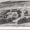 Spanish-American village along the Rio Hondo near Taos, New Mexico. The residents live in town and commute to their small farmlands on the outskirts of the town