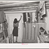 Interior of weaving project shop. Costilla, New Mexico