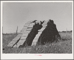 Adobe brick near Questa, New Mexico