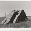 Adobe brick near Questa, New Mexico