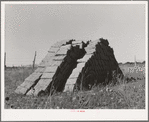Adobe brick near Questa, New Mexico