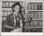 Vegetables and fruits canned by FSA (Farm Security Administration) client near Taos, New Mexico