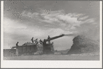 Threshing wheat near Questa, New Mexico