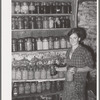 FSA (Farm Security Administration) client with canned goods. Farm, Bradford, Vermont, Orange County