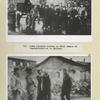 Two Photographs Jews replace horses as Nazi means of transportation in Warsaw.  Germans shaving a beard off a Jew.