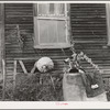 Detail of farmhouse in Orange County near Bradford, Vermont