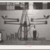 Lubrication equipment in gasoline service station. Victoria, Texas