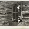 Detail of cabin construction. Virginia