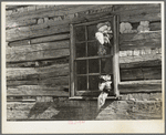 Detail of cabin construction. Virginia